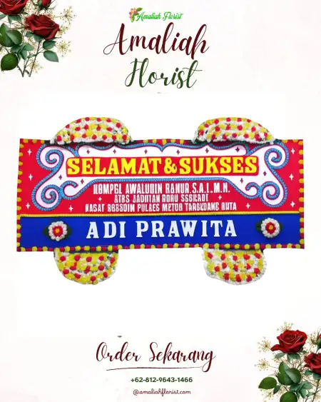 Papan Bunga Ucapan Selamat Bocek