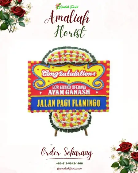 Sewa Papan Bunga Bocek